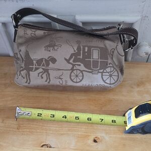 Coach Beige Men's Belt Bag with Carriage Design